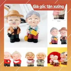 Phụ kiện bánh sinh nhật bánh kem - Cặp đôi ông bà đủ mẫu Trang Trí Bánh Sinh Nhật