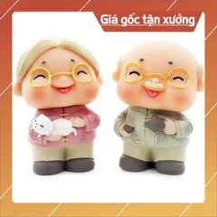 Phụ kiện bánh sinh nhật bánh kem - Cặp đôi ông bà đủ mẫu Trang Trí Bánh Sinh Nhật