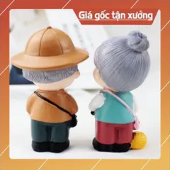 Phụ kiện bánh sinh nhật bánh kem - Cặp đôi ông bà đủ mẫu Trang Trí Bánh Sinh Nhật