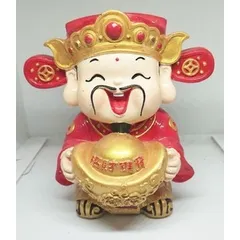 Tượng thần tài cao 14 cm ôm đồng tiền vàng