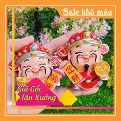 Bộ 03 tượng Thần Tài 7cm cao cấp