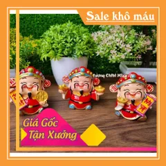 Bộ 03 tượng Thần Tài 7cm cao cấp