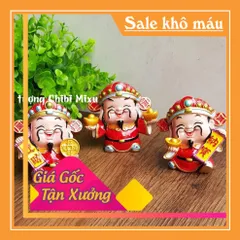 Bộ 03 tượng Thần Tài 7cm cao cấp