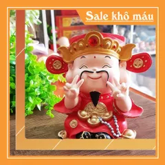 Tượng chibi Thần Tài 14cm đặc ruột - Thần Tài vui vẻ