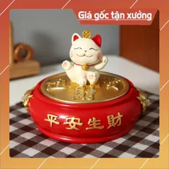 Tượng mèo may mắn trang trí ô tô, bàn làm việc dễ thương đựng đồ tiện ích 💕FREESHIP 50k💕 Linh Tinh 10k