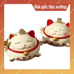 Tượng mèo may mắn trang trí ô tô, bàn làm việc dễ thương đựng đồ tiện ích 💕FREESHIP 50k💕 Linh Tinh 10k