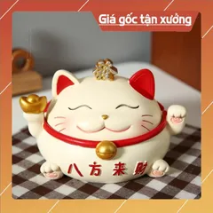 Tượng mèo may mắn trang trí ô tô, bàn làm việc dễ thương đựng đồ tiện ích 💕FREESHIP 50k💕 Linh Tinh 10k