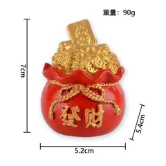 Chậu vàng chữ Tài Lộc - FREESHIP - Mô hình chậu vàng trang trí tài lộc