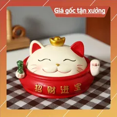 Tượng mèo may mắn trang trí ô tô, bàn làm việc dễ thương đựng đồ tiện ích 💕FREESHIP 50k💕 Linh Tinh 10k