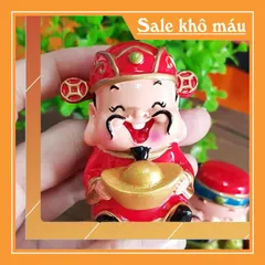 Bộ tượng Ngũ Phúc cao cấp kèm chậu cây và chân đế đứng 6 ô