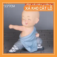 Tượng chú tiểu mini đáng yêu mang lại bình yên trang trí nhà cửa, ô tô 💕FREESHIP 50k💕 - Linh Tinh 10k