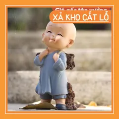 Tượng chú tiểu mini đáng yêu mang lại bình yên trang trí nhà cửa, ô tô 💕FREESHIP 50k💕 - Linh Tinh 10k