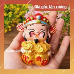 Tượng Thần Tài 7cm ôm túi tiền