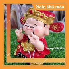 Tượng chibi Thần Tài vui vẻ 13cm
