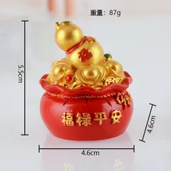 Chậu vàng HỒ LÔ trang trí tăng tài lộc - FREESHIP - Chậu vàng HỒ LÔ trang trí tăng tài lộc