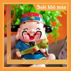 Bộ Ngũ Phúc 6cm kèm tượng Di Lặc và chân đế Như Ý Cát Tường