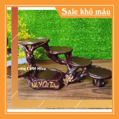 Bộ Ngũ Phúc 6cm kèm tượng Di Lặc và chân đế Như Ý Cát Tường