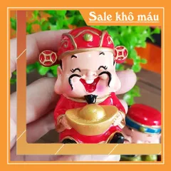 Bộ Ngũ Phúc 6cm kèm tượng Di Lặc và chân đế Như Ý Cát Tường