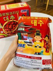 Táo Đỏ Hàn Quốc Sấy Khô Nguyên Quả Hộp 1kg – Date 26/1/2027