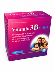 Vitamin 3B Viphar Bổ Sung Vitamin B1 B6 B12 - Hộp 100 Viên