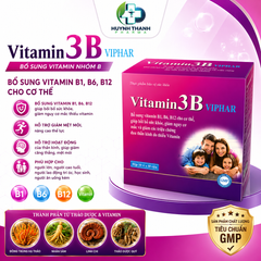 Vitamin 3B Viphar Bổ Sung Vitamin B1 B6 B12 - Hộp 100 Viên