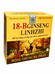 Viên Uống 18B Gingseng Linhzhi Chiết Xuất Đông Trùng Hạ Thảo Hỗ Trợ Tăng Cường Sức Khỏe - Hộp 100 Viên