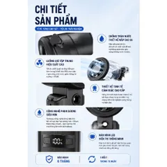 Quạt cầm tay Phun Sương SEUWU 8000mAh , 5 Chế Độ Gió, Bình Nước 45ml, Bảo Hành 6 Tháng