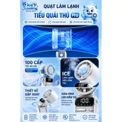 [FJ 011 ] Chính Hãng-Quạt Cầm Tay Sixqi 6000mAh Mini Turbo Làm Mát Bán Dẫn 2026–100 Cấp Độ Gió,Gập 180°,Màn Hình LED!
