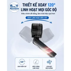 Quạt cầm tay Phun Sương SEUWU 8000mAh , 5 Chế Độ Gió, Bình Nước 45ml, Bảo Hành 6 Tháng