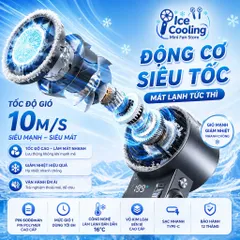 [ JF 181 ] Hàng Nhập Khẩu-JF181 Quạt cầm tay mini làm mát bán dẫn–pin 6000mAh,199 tốc độ,gập gọn tiện lợi,vỏ kim loại!