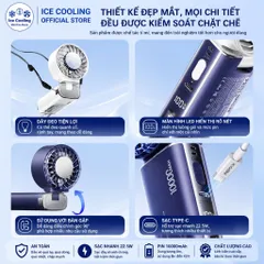 [Nhập Khẩu]Chính Hãng REMAX Quạt Cầm Tay mini có Sò Lạnh pin 10.000mAh - kiêm sạc dự phòng!