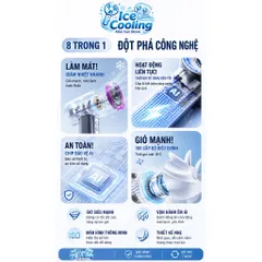 Quạt cầm tay mini turbo pin 4000mAh!
