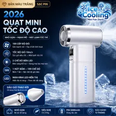 [YZ-Y15] Quạt bạo lực siêu mạnh 6.000mAh YZ-Y15 Tốc Độ 10m/s 2026 - Quạt Mini 199tốc độ - Pin Dùng Cực Lâu