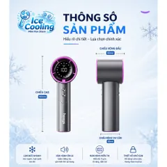 Quạt cầm tay mini turbo pin 4000mAh!