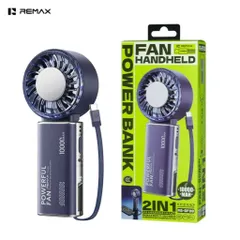 [Nhập Khẩu]Chính Hãng REMAX Quạt Cầm Tay mini có Sò Lạnh pin 10.000mAh - kiêm sạc dự phòng!