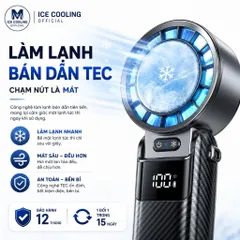 [Nhập Khẩu]Quạt Cầm Tay Làm Lạnh KIMPILIVE YF19 Chính Hãng | Pin 10000mAh | Sò Lạnh TEC Bán Dẫn - Vỏ Carbon Cao Cấp