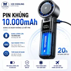 [Nhập Khẩu]Quạt Cầm Tay Làm Lạnh KIMPILIVE YF19 Chính Hãng | Pin 10000mAh | Sò Lạnh TEC Bán Dẫn - Vỏ Carbon Cao Cấp