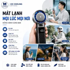 [Nhập Khẩu]Quạt Cầm Tay Làm Lạnh KIMPILIVE YF19 Chính Hãng | Pin 10000mAh | Sò Lạnh TEC Bán Dẫn - Vỏ Carbon Cao Cấp