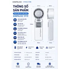 [Nhập Khẩu]Quạt Cầm Tay Làm Lạnh KIMPILIVE YF19 Chính Hãng | Pin 10000mAh | Sò Lạnh TEC Bán Dẫn - Vỏ Carbon Cao Cấp
