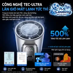 [Nhập Khẩu] Chính Hãng Miniso Quạt Cầm Tay mini có Sò Lạnh pin 10.000mAh!