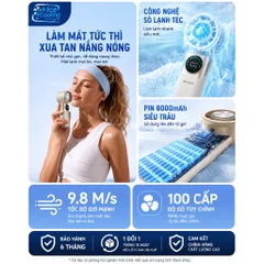 Chính Hãng Kuulaa Quạt Cầm Tay  mini có Sò Lạnh pin 8000mAh!