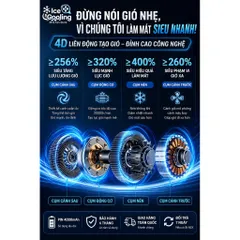 Quạt cầm tay mini pin 4000mAh có Sò Lạnh!