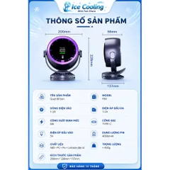 [ F80 ]2026-Quạt Mini Điều Khiển Từ Xa,Quạt tích điện- Không Cánh, Xoay 720°, Siêu Êm, Pin Sạc Type-C