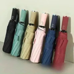 Ô tự gấp Nhật bấm 1 nhát ô mở to luôn (116cm liền) Bấm thêm 1 nhát nữa ô cụp luôn