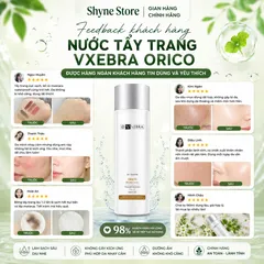 Nước Tẩy Trang Orico Vxebra 190ml - Dưỡng ẩm, Làm Sạch Dịu Nhẹ, Phù Hợp Mọi Loại Da, Không Chất Độc Hại, Chăm Sóc Da Hàng Ngày
