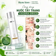 Nước Tẩy Trang Orico Vxebra 190ml - Dưỡng ẩm, Làm Sạch Dịu Nhẹ, Phù Hợp Mọi Loại Da, Không Chất Độc Hại, Chăm Sóc Da Hàng Ngày