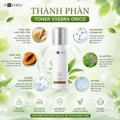 Toner hoa hồng Orico Vxebra nước cân bằng giúp dưỡng ẩm, làm sạch dịu da