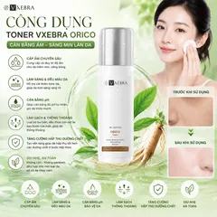 Toner hoa hồng Orico Vxebra nước cân bằng giúp dưỡng ẩm, làm sạch dịu da
