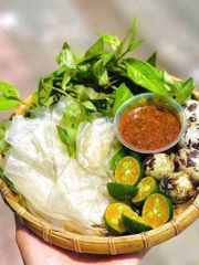 Bánh tráng chấm muối sệt( bánh phơi sương ủ bơ)