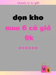Sale_link sale đồng giá 9k khi mua 6 món.